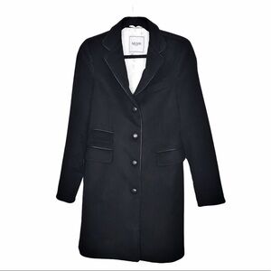 Michele Negri Firenze Black Wool Cashmere Coat
